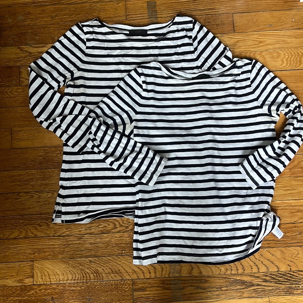J Crew Navy/White Shirt Bundle
